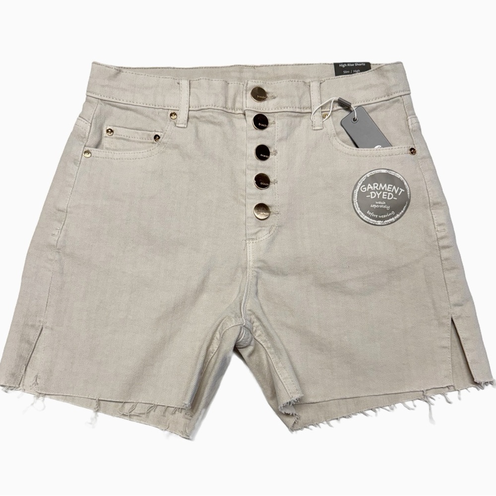 Tractr | High Rise Shorts - Neutral - Boho Chic - NWT